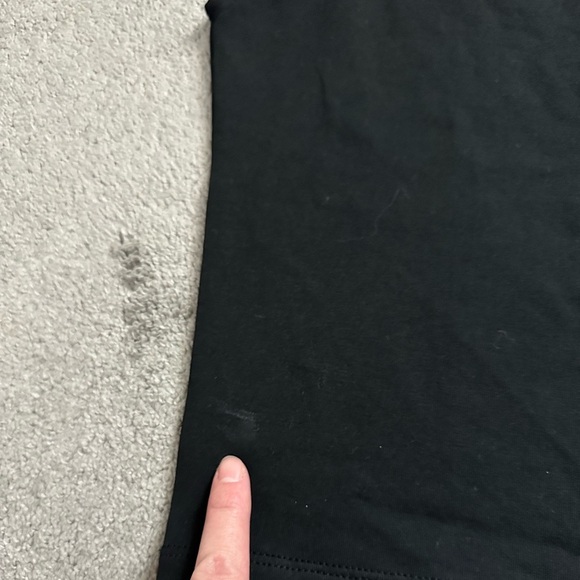 Madewell Funnelneck Cropped Muscle Tee True Black Size XS - Picture 4 of 9